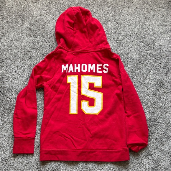 Red Mahomes Chiefs Women's Hoodie - Picture 3 of 3